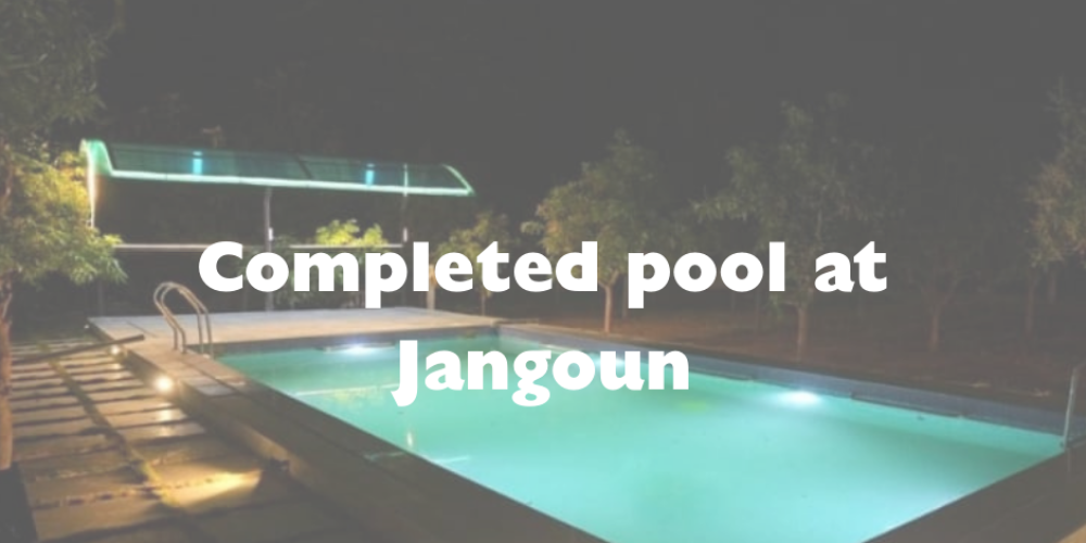 Completed pool at Ibrahimpatnam